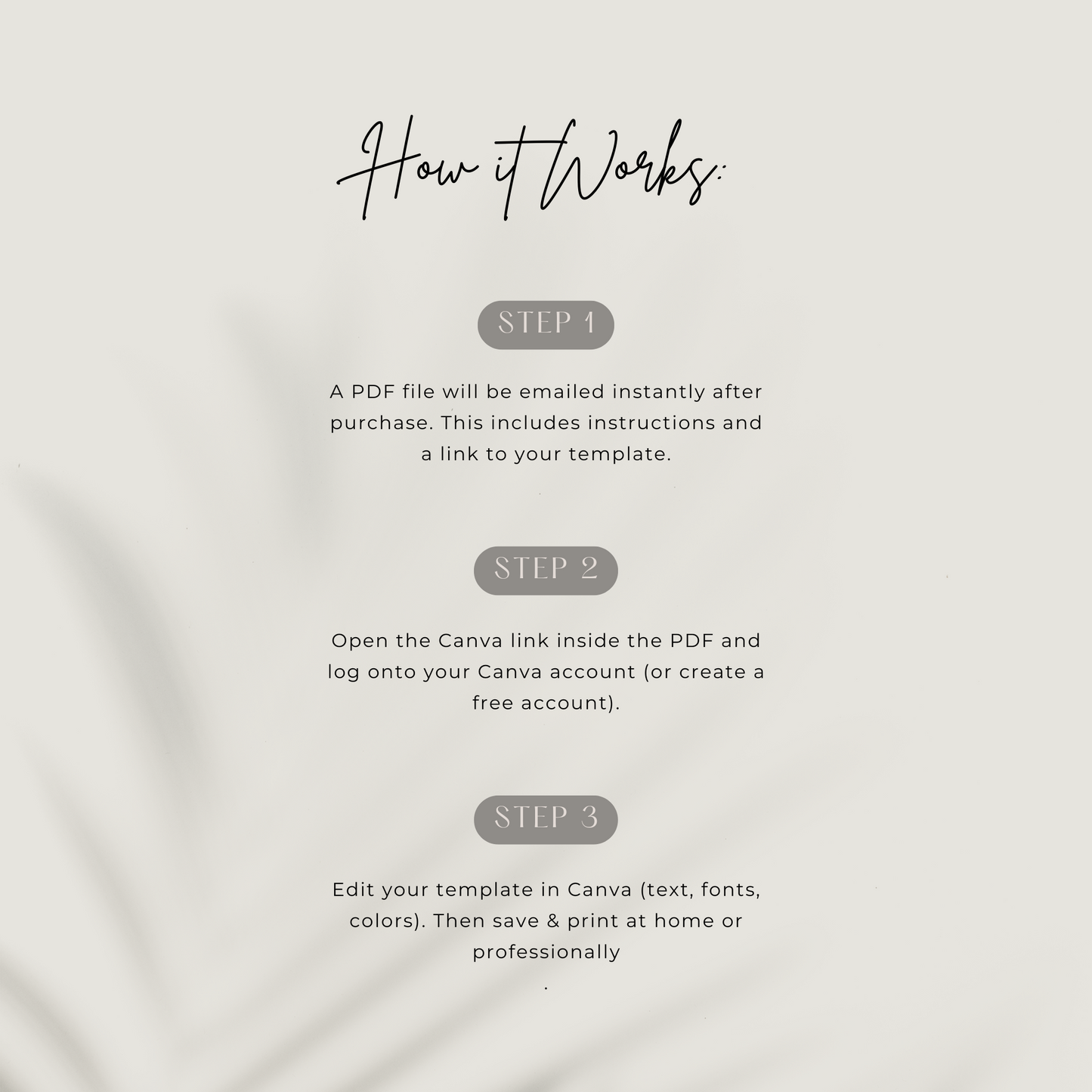 Ceremony Program Editable Template
