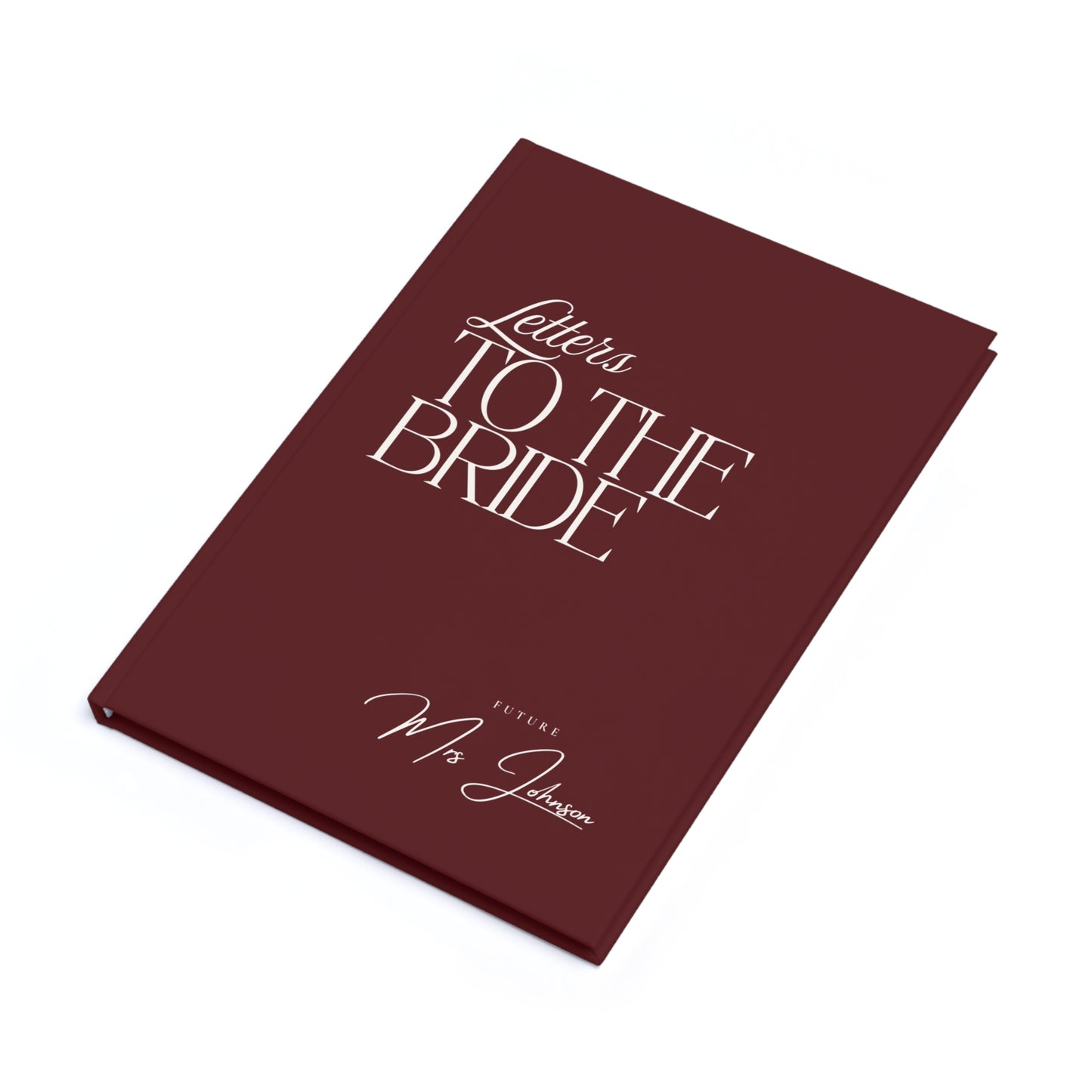 Personalised Letters To The Bride Book