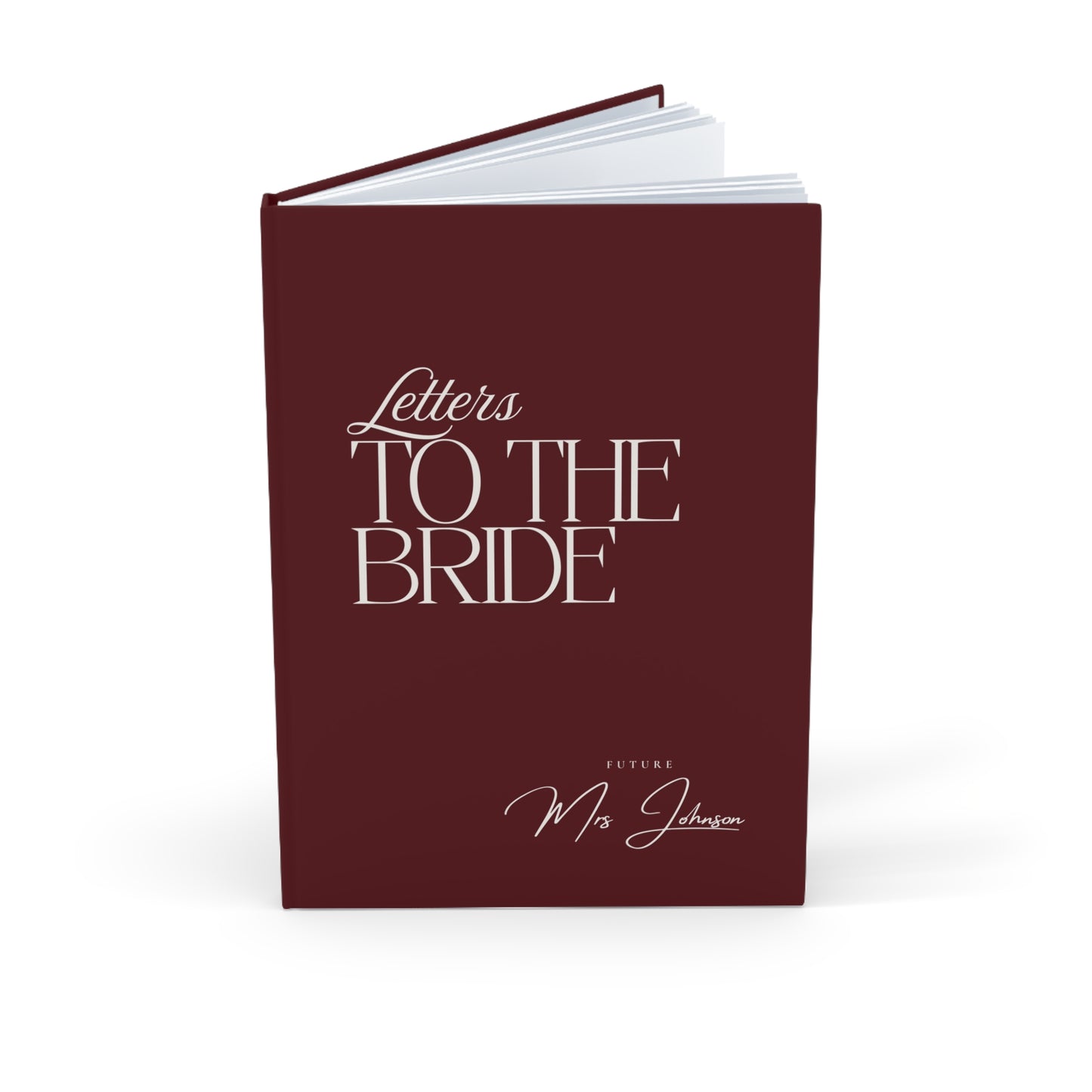 Personalised Letters To The Bride Book