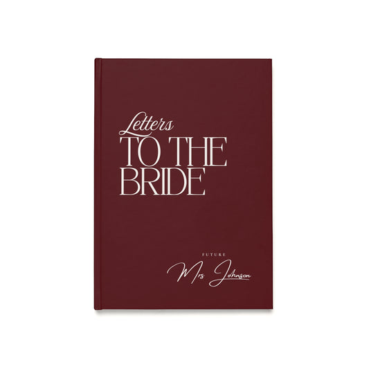 Personalised Letters To The Bride Book