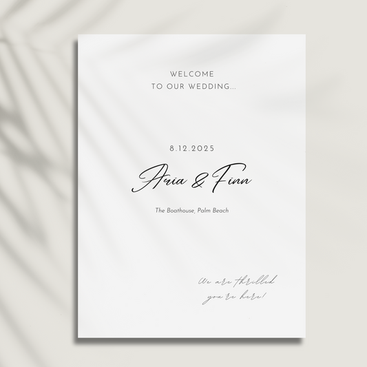 Welcome Sign Editable Template