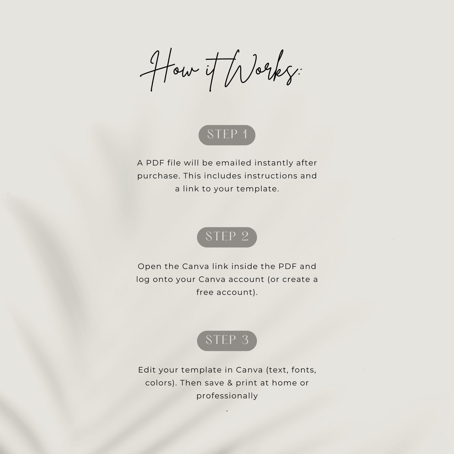 Menu Editable Template